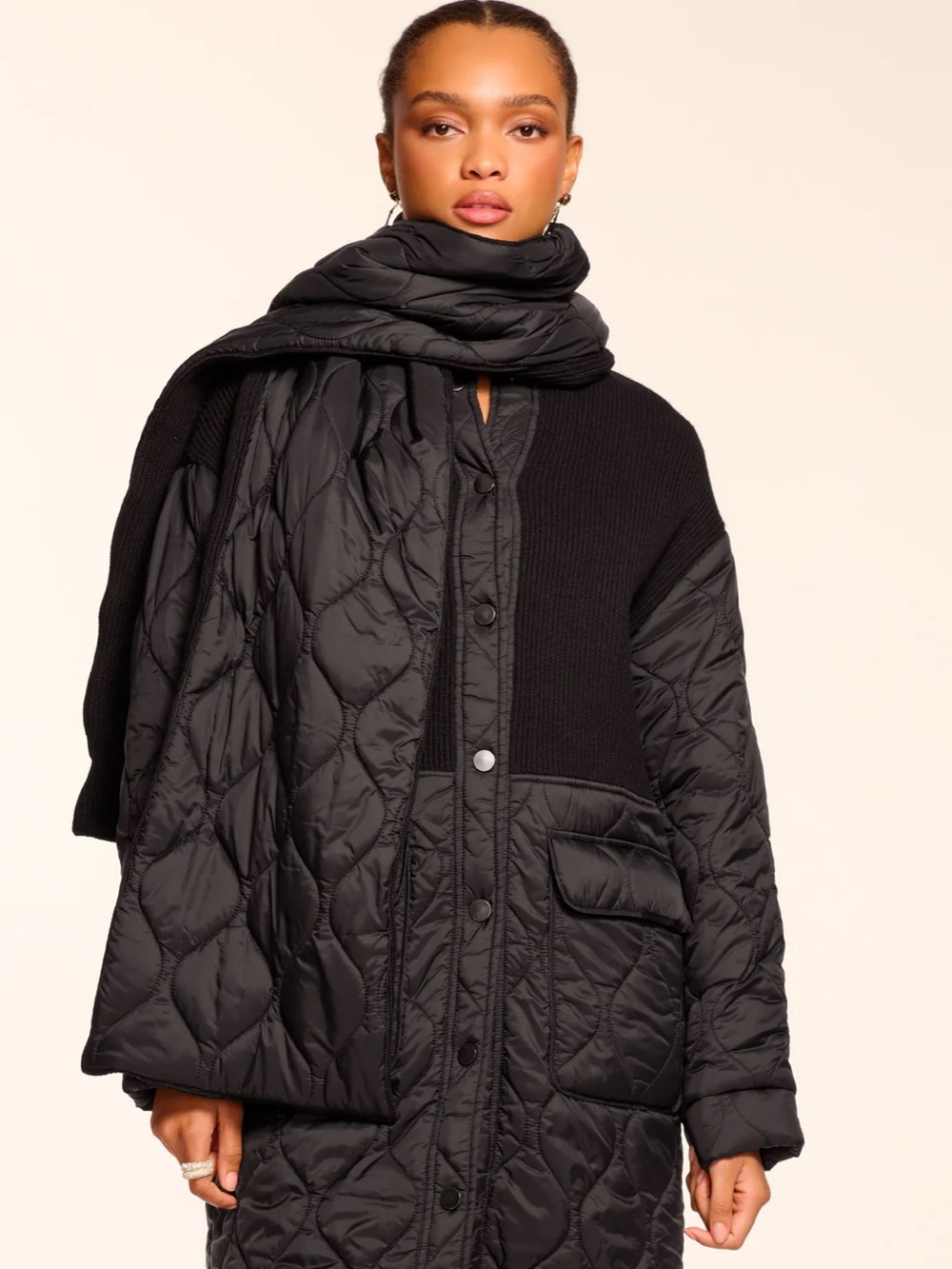 Ramy Brook Melanie Combo Puffer Coat